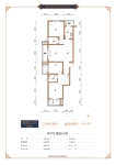 西区2#E户型奇数层114.15平三室