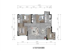 首开·中环云樾4室2厅1厨2卫建面124.00㎡