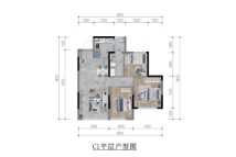 首开·中环云樾C户型建面约89㎡