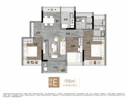 中海凤凰熙岸3室2厅2卫建面95.00㎡