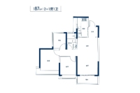 19-1栋建面87平户型