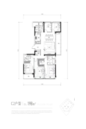 观翠揽月轩5室2厅3卫建面198.00㎡