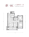 葛店建投金地博雅园B户型