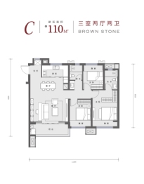 葛店建投金地博雅园3室2厅1厨2卫建面110.00㎡