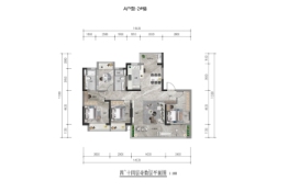 碧桂园·翠湖云顶4室2厅1厨2卫建面143.00㎡