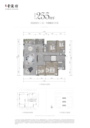 锦江金茂府4室4厅1厨3卫建面255.00㎡