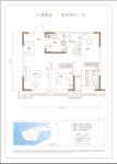 听澜花苑84㎡户型