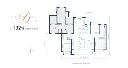 万科樟湾国际3室2厅1厨2卫建面132.00㎡