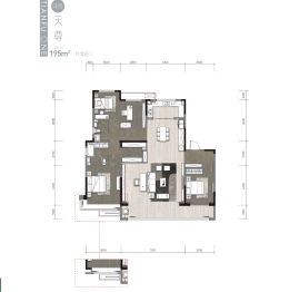 中海·天赋嶺4室2厅1厨2卫建面195.00㎡