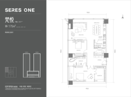 赛里斯·壹号2室2厅1厨2卫建面175.00㎡