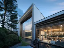 融创茂旁小区中庭的龙湖次新房,门口有轻轨。