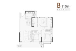 鲁能公馆三期3室2厅1厨2卫建面110.00㎡