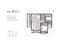 D户型102㎡两室两厅一卫-璟悦