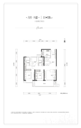 金地·未来云著3室2厅1厨2卫建面120.00㎡