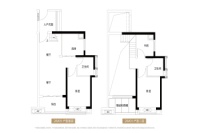 27/28栋建面约100-107㎡复式