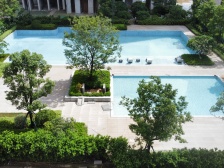 万科朗润园 南向三房 望小区泳池