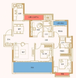 保利长交锦上4室2厅1厨2卫建面120.00㎡