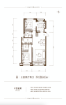 B户型三室两厅128.03平