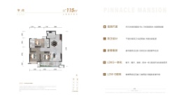 金辰云峯3室2厅1厨2卫建面115.00㎡