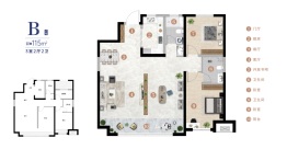 绿城·蘭园3室2厅1厨2卫建面115.00㎡