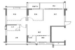 东港豪庭3室2厅1厨2卫建面114.00㎡