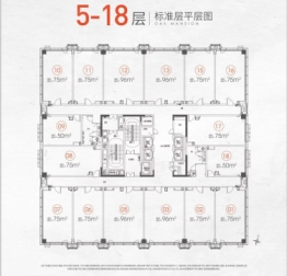 云龙置地大厦1室建面55.00㎡