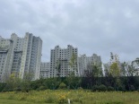 在建楼栋侧景