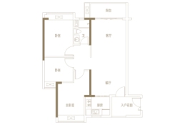 伟腾云星3室2厅1厨2卫建面98.00㎡