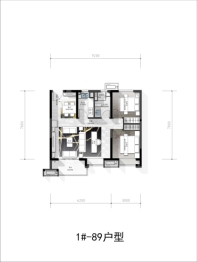 璞悦府3室2厅1厨2卫建面88.00㎡