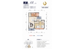 科恒·荟景湾3室2厅1厨2卫建面89.24㎡