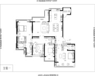 建面约270.49平户型