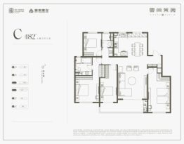 奥体建设·云尚紫薇4室2厅1厨2卫建面182.00㎡