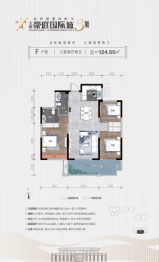 玉虹豪庭·国际城3室2厅1厨2卫建面124.55㎡