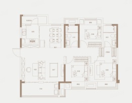 东原·千江印月3室2厅1厨2卫建面125.00㎡