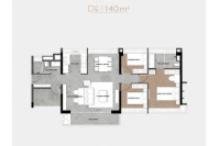 建面约142㎡D户型语澜