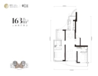 建面约163平米户型