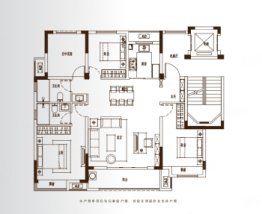 金鹏平湖明月4室2厅1厨2卫建面130.00㎡