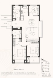 保利·和颂文华3室2厅1厨2卫建面103.00㎡