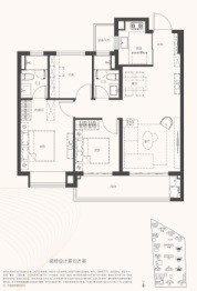 保利·和颂文华3室2厅1厨2卫建面97.00㎡