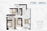 二期1-3栋建面108平04户型