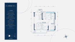 能建·长江华府3室2厅1厨2卫建面112.00㎡