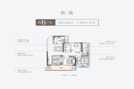 合创珑府3室2厅1厨2卫建面114.00㎡