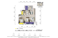 小高层100㎡户型