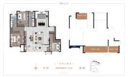 龙湖春江天玺3室2厅1厨2卫建面142.00㎡