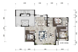 光耀·和玺3室2厅1厨2卫建面135.00㎡