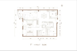 亮马·福景苑3室2厅1厨2卫建面195.00㎡