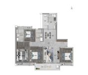 R区R17/R18栋建面139平四房户型