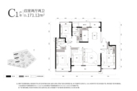 C1户型171平米