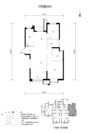 观澜锦上苑2室2厅1厨2卫建面97.26㎡