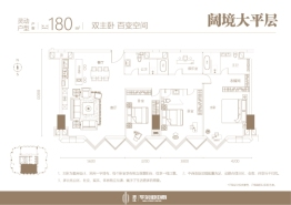 滨江华尔街中心4室2厅1厨2卫建面180.00㎡